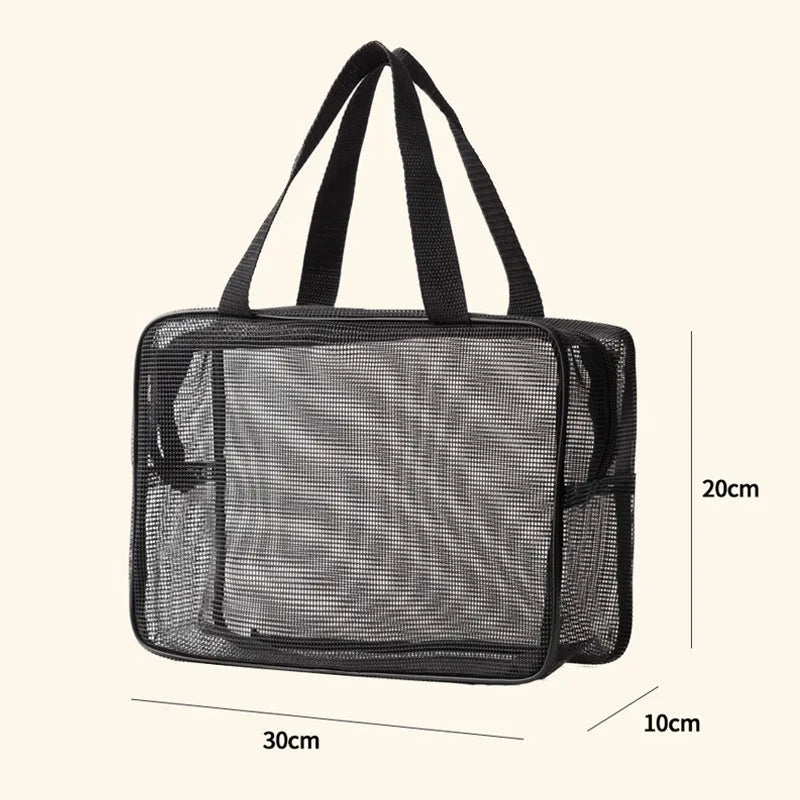 Mesh Shower Caddy Tote Bag Cosmetic Storage Organizer Large - Smarsty
