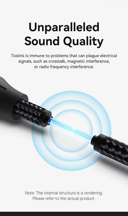 Vention Toslink SPDIF Optical Audio Cable for Amplifiers - Smarsty