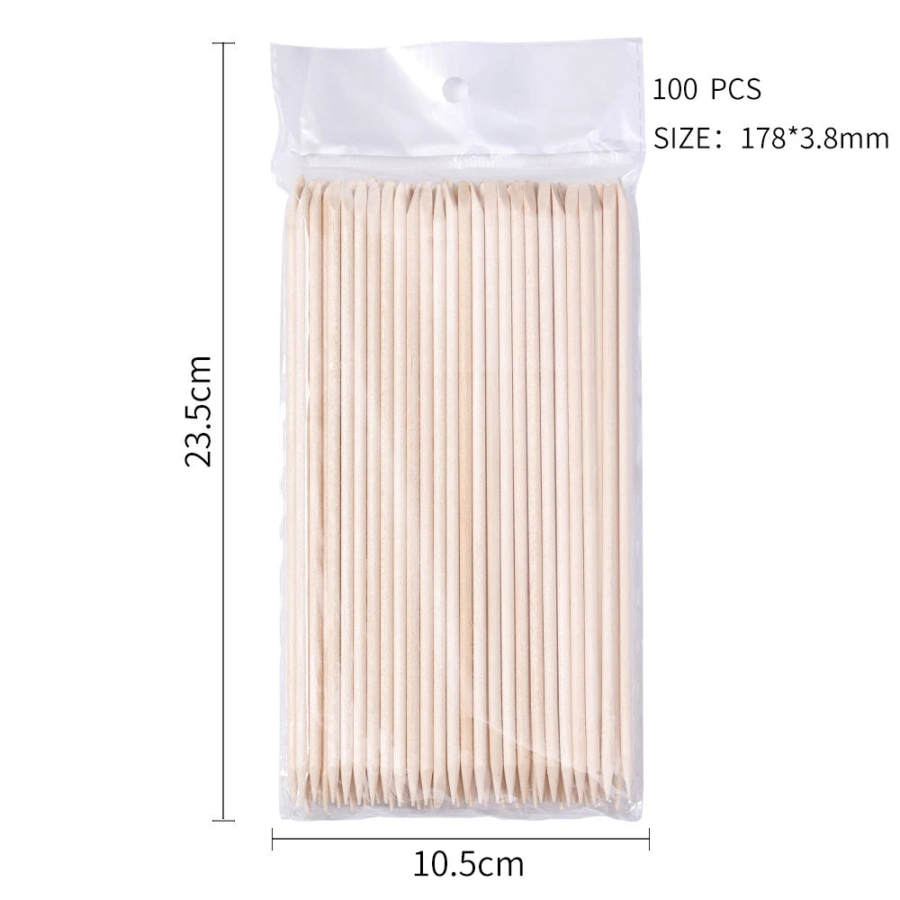 100 Piece Cuticle Pusher Set for Easy Nail Care - Smarsty