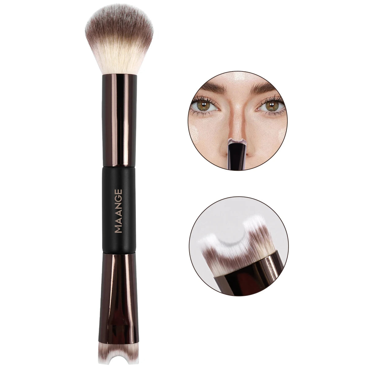 MAANGE U-Shaped Nose Contour Brush for Sculpting and Defining - Smarsty