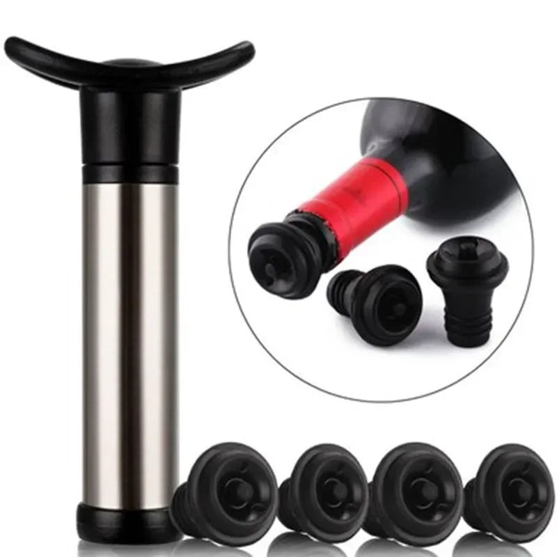 Stainless Steel Wine Stopper Vacuum Pump Eco-Friendly Design - Smarsty