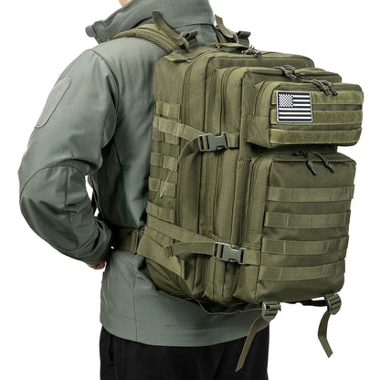 45L Tactical Backpack Large Capacity Outdoor Rucksack 3 Day Fitness Hiking Bag Hiking Camping Gear Backpacks - Smarsty