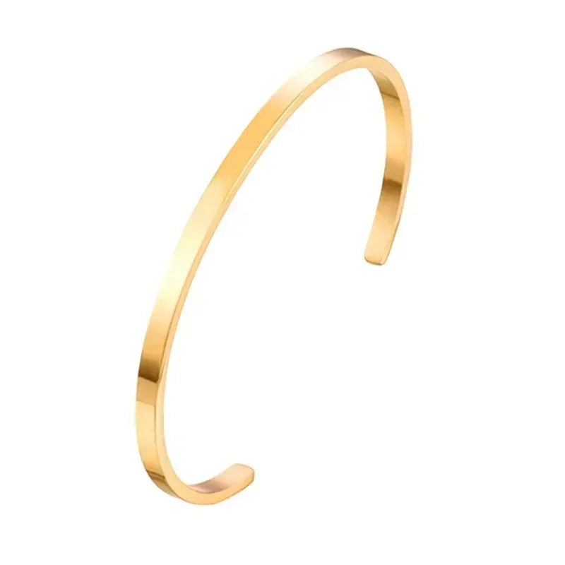 Twisted Stainless Steel Cuff Bracelet Durable Fashion Jewelry - Smarsty