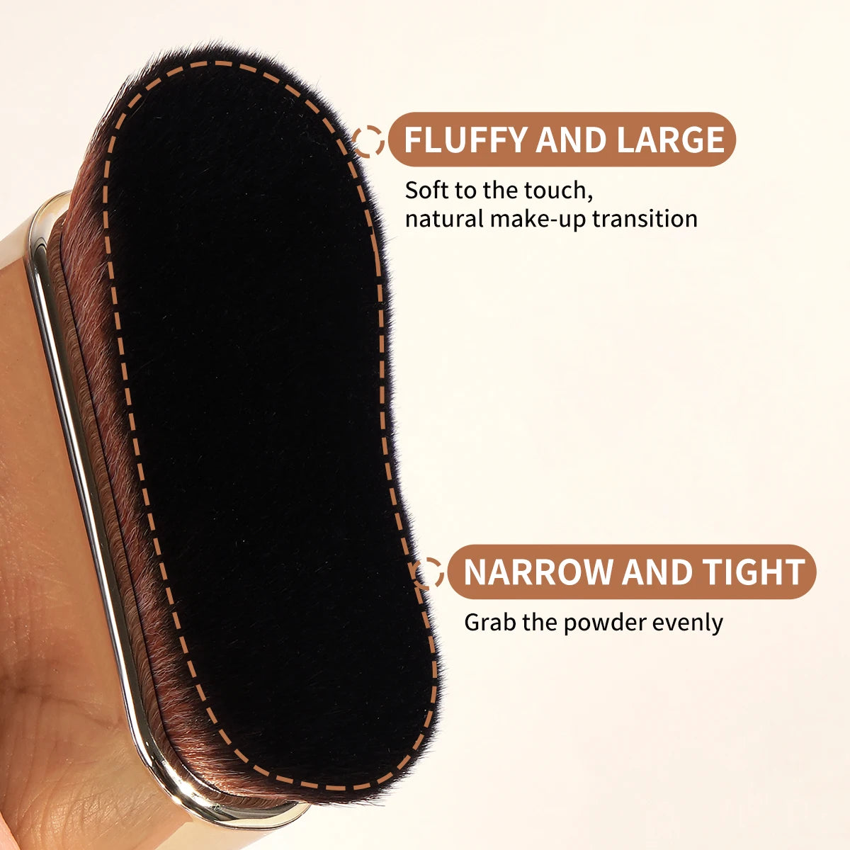 MAANGE Large Makeup Brush for Flawless Liquid Foundation Application - Smarsty