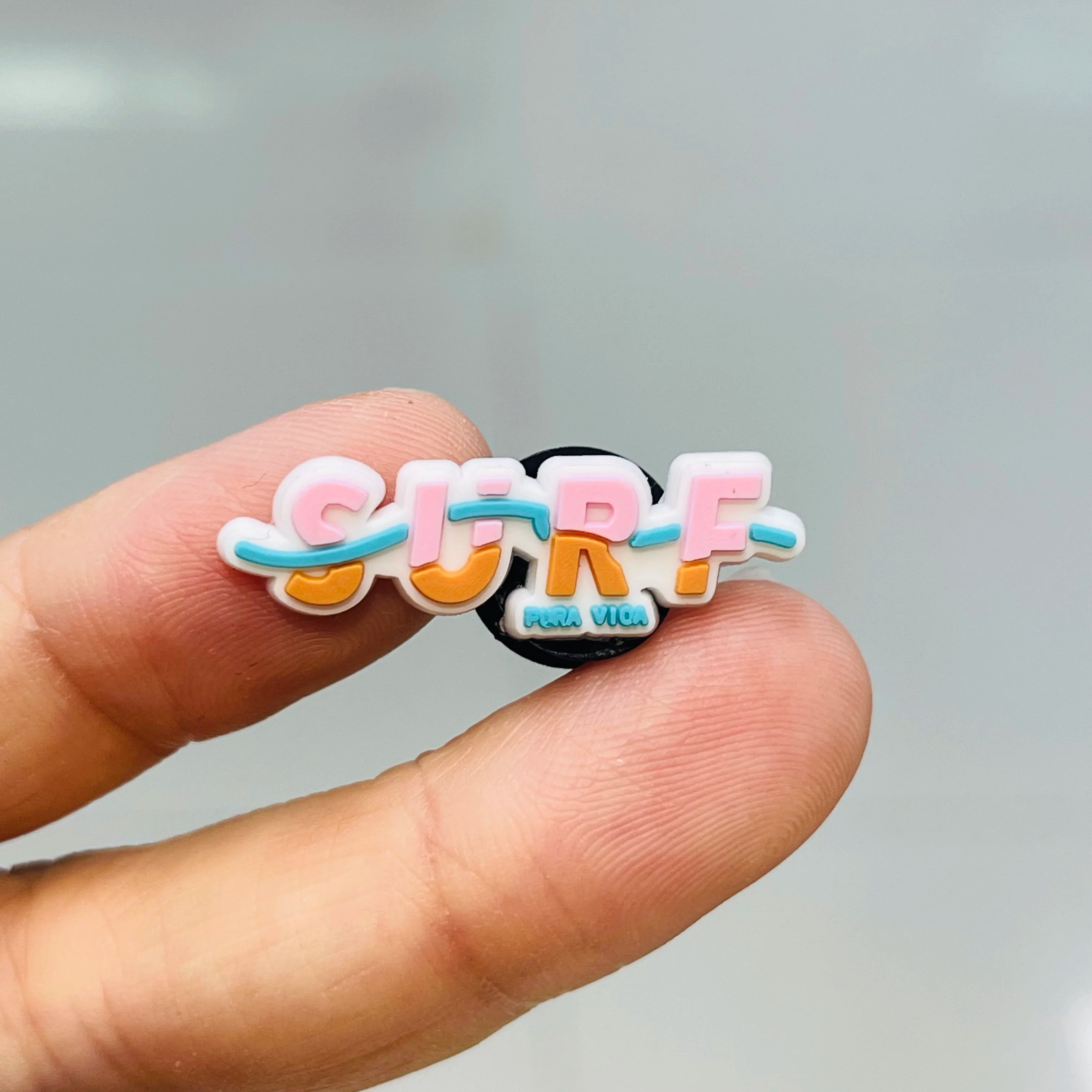 1pcs PVC Hawaii Summer Vibes Surf Sun Sand Aloha Coconut Turtle Shoe Charms Slippers Shoe Decoration Buckle Clog DIY Wristbands