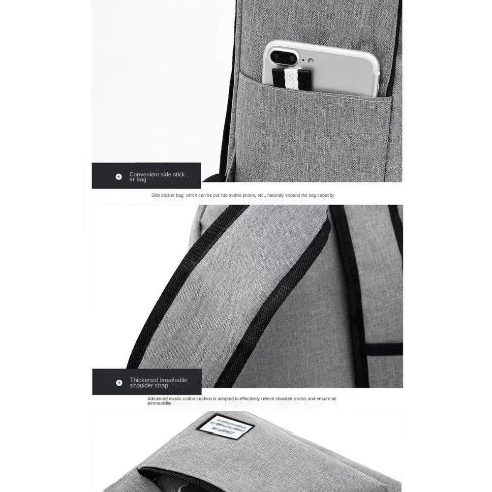Trendy Men's Minimalist Backpack Versatile Backpack Large Capacity School Student Computer Travel Bag Washable Unisex Backpack - Smarsty
