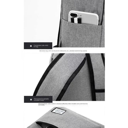 Trendy Men's Minimalist Backpack Versatile Backpack Large Capacity School Student Computer Travel Bag Washable Unisex Backpack - Smarsty