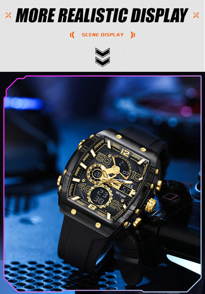 SMAEL 8109 Waterproof Luminous Dual Display Watch - Smarsty
