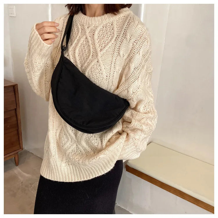 Casual Nylon Crossbody Bag for Women Large Capacity - Smarsty