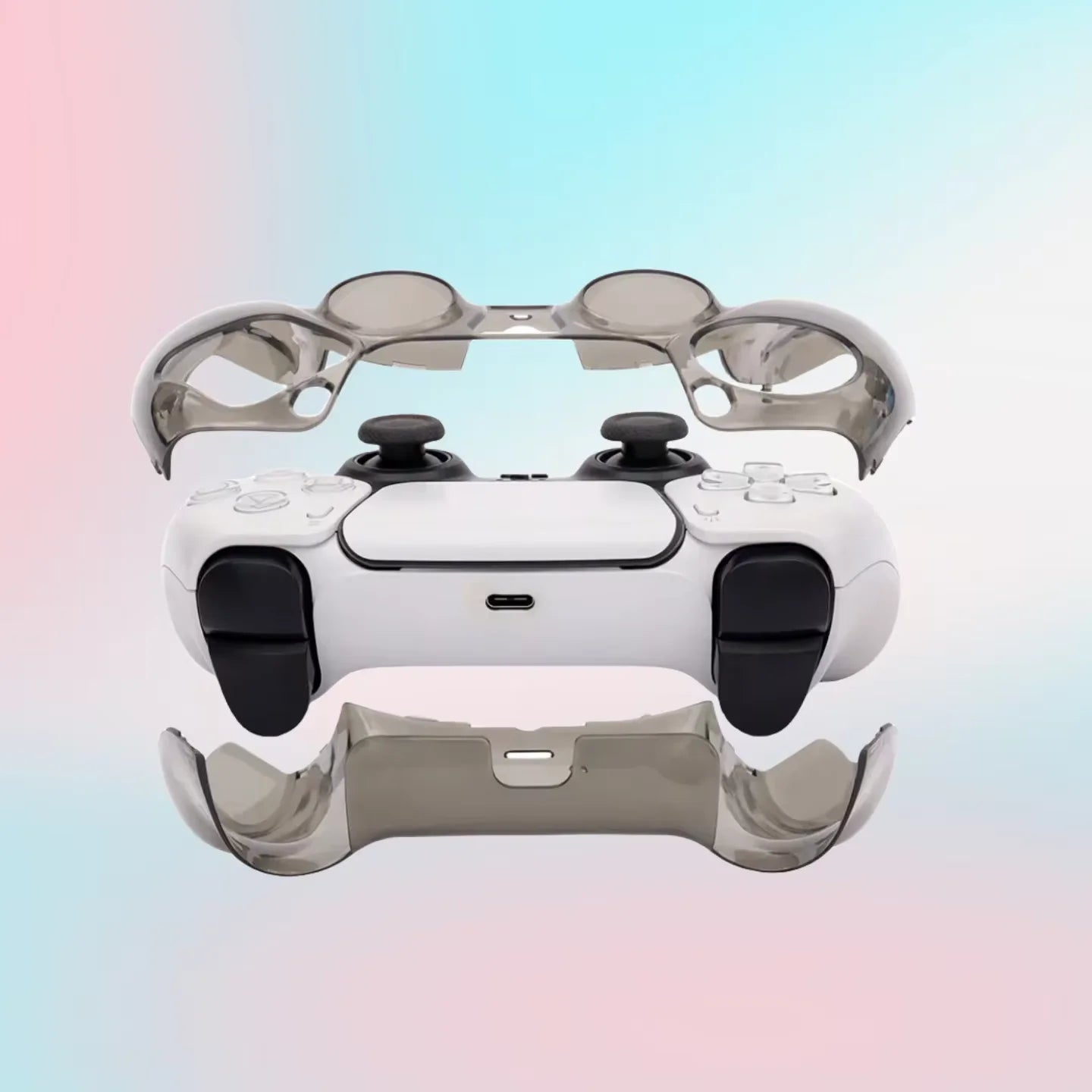Ultra Slim Transparent PS5 DualSense Controller Case - Smarsty