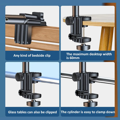 Long Arm 360 Tablet Holder Stand for 4 To 12.9Inch Tablet Smartphone Bed Adjustable Desktop Lazy Holder Bracket Support for Ipad