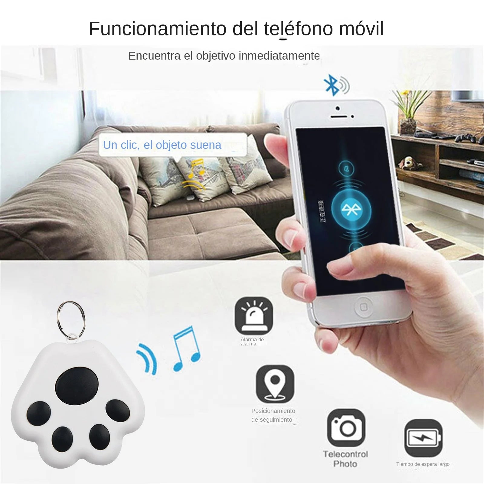Mini GPS Tracker Bluetooth Anti-Lost Device for Pets and Kids - Smarsty