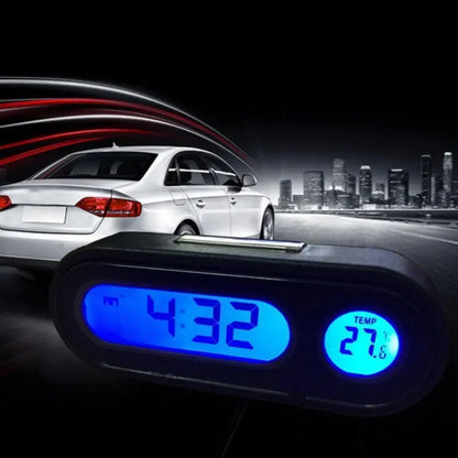 Car Dashboard Clock With Digital Thermometer And Display - Smarsty
