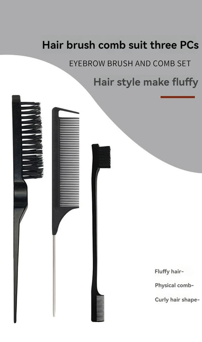 Three-Piece Hair Comb Set for Styling and Precision - Smarsty