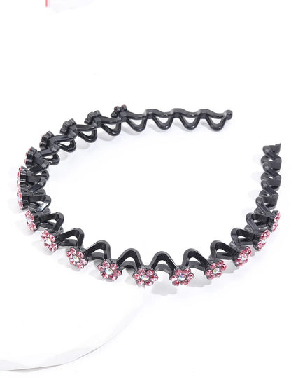 Non Slip Rhinestone Headbands With Secure Wave Grip - Smarsty