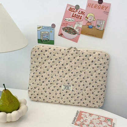 Flower Pattern Laptop Sleeve Case Bags Portable Computer Cover Bag Tablet Pouch for Macbook Air Pro 11 13 14 15 Inch Cover