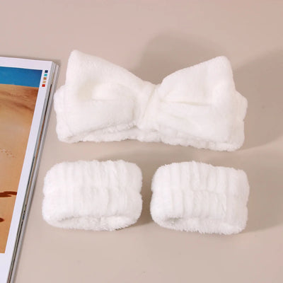 Coral Fleece Wash Face Headband Absorbent Waterproof - Smarsty