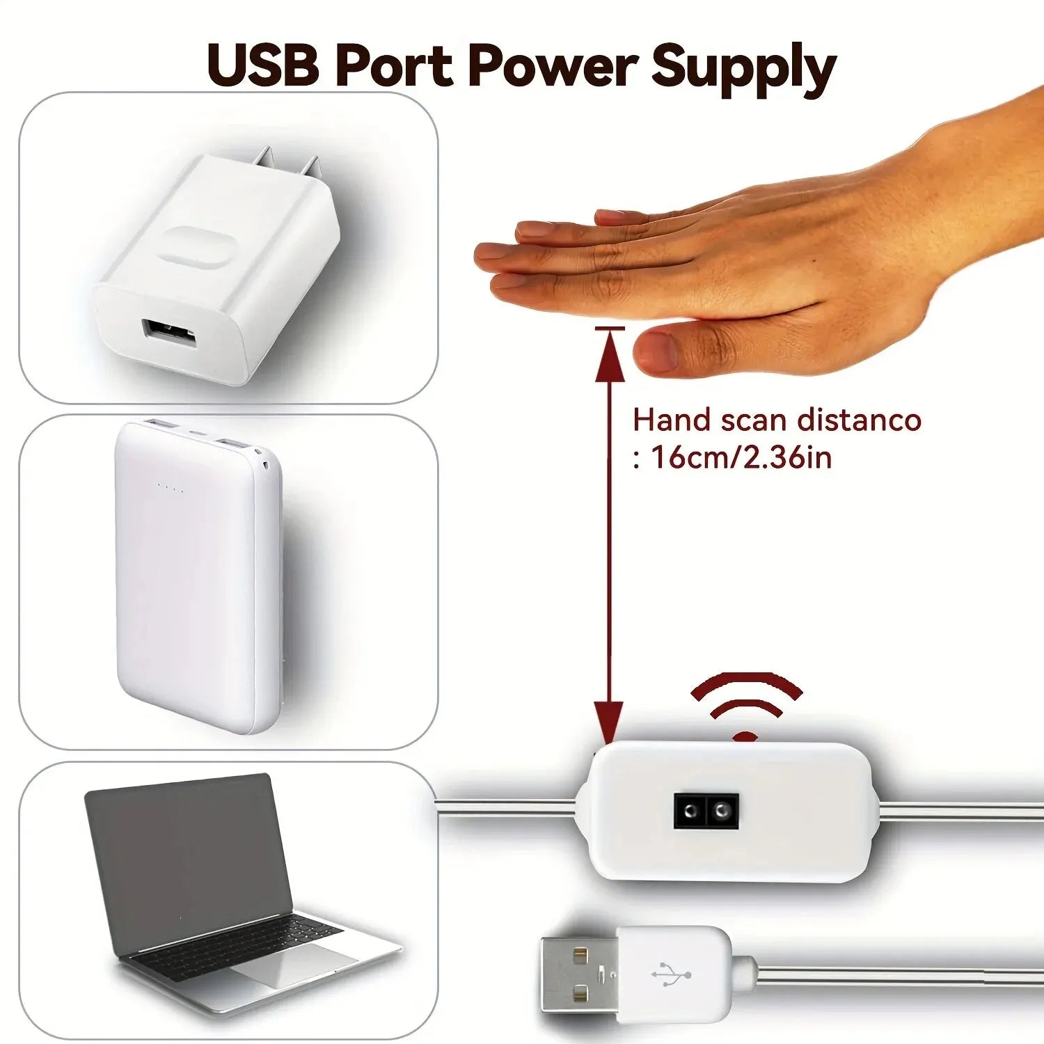 Dimmable USB Gesture Sensor Night Light Strip - Smarsty