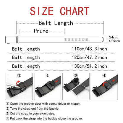 Mens PU Leather Automatic Buckle Belt High Quality - Smarsty