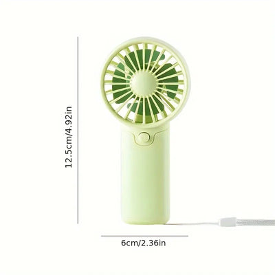2025 Cute Mini Fan Portable Handheld Fan Lightweight Handy Fan Pocket Size Low Noise Small Electric Fan Student Gift Outdoor Fan - Smarsty