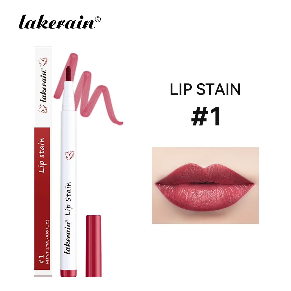 Lakerain Long-lasting Lip Gloss 6 Colors Matte Color Not Easy To Fade Non-stick Cup Silky Lip Gloss Wholesale ship for us