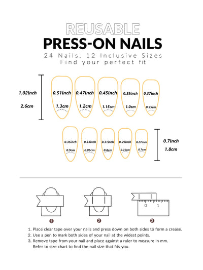 24pcs White French Press On Almond Nails Full Cover - Smarsty