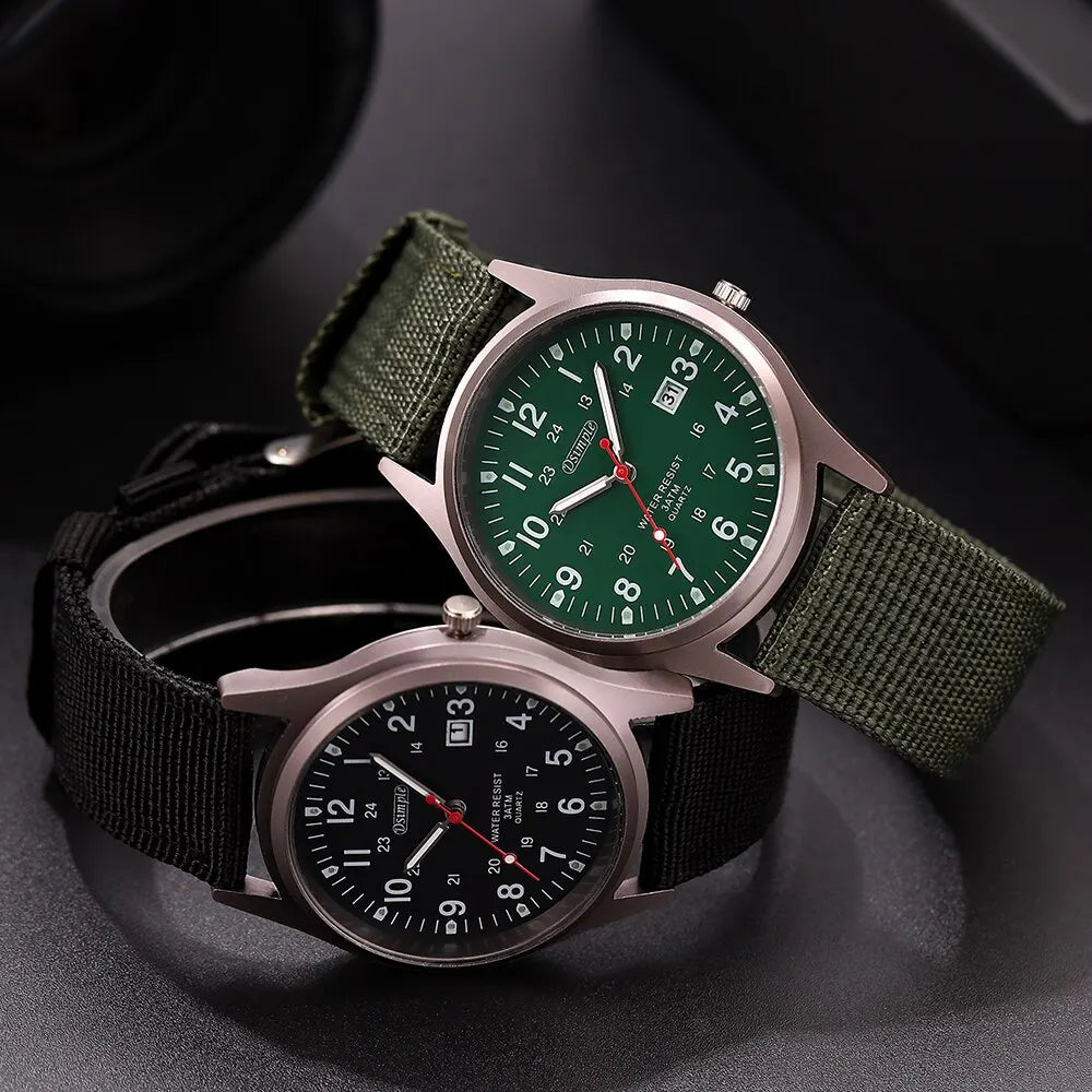 Luxury Mens Luminous Quartz Watch with Calendar - Smarsty