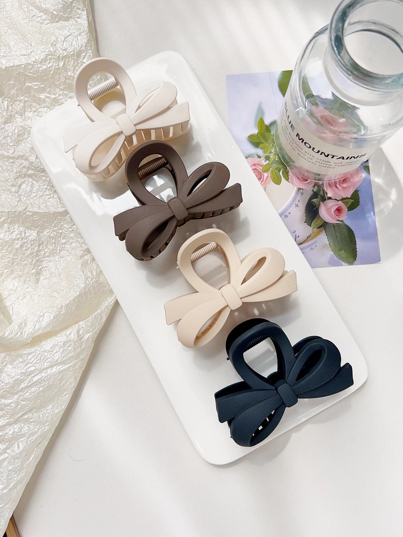 Hawaiian Flower Hair Claw Clips For Thin Hair Lightweight - Smarsty