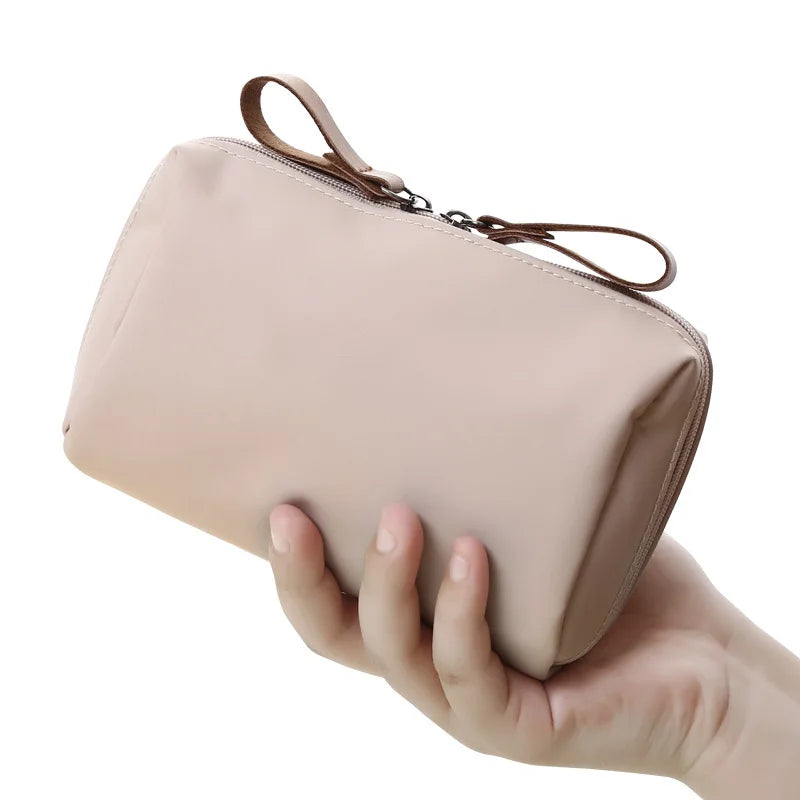 Waterproof Large Capacity Makeup Bag Multiple Colors Dacron Travel Storage Bag Partitioned Cosmetic Pouch Handbag Lipstick Pack - Smarsty