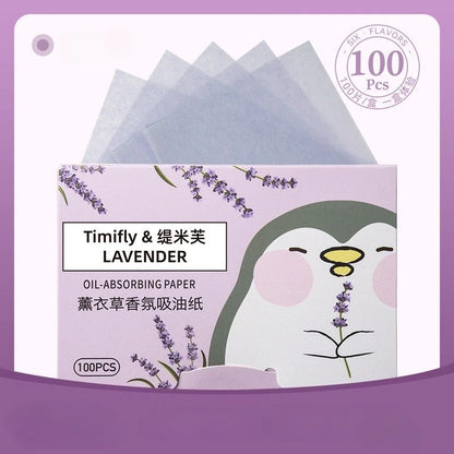 100 Pieces Fragrance Oil Absorbing Sheets for T-Zone Control - Smarsty