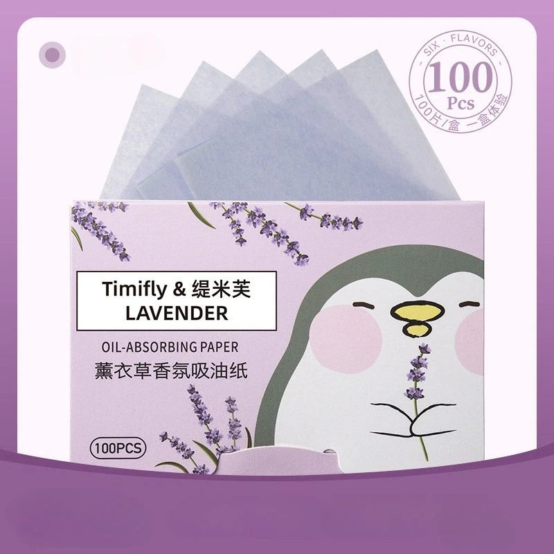 100 Pieces Fragrance Oil Absorbing Sheets for T-Zone Control - Smarsty