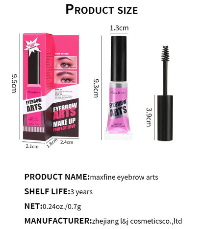 Maxfine Waterproof Eyebrow Gel for Long-Lasting Hold - Smarsty