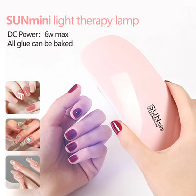 Foldable 6W UV LED Nail Lamp for Quick Drying - Smarsty