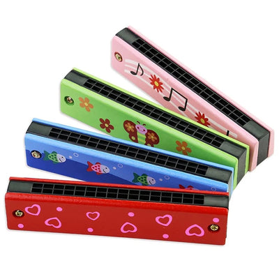 Children Wooden Harmonica Musical Instrument Toys Music Teaching Aids Puzzle Early Education Kindergarten Beginners TMZ - Smarsty