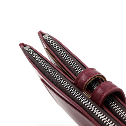 Fashionable New Women's Long Wallet, European and American Fashion Phone Bag, PU Leather Multi Card Carrying Bag