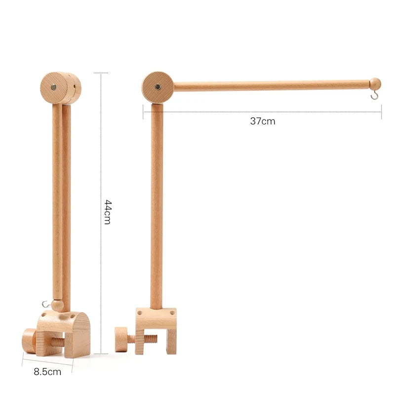 Revolving Music Box For Newborns Baby Crib Imitation Wood Color Hanging Rattle Baby Soothing Musical Toys 0-12 Months Baby Gift by Smarsty