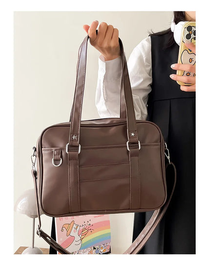 Japanese Style JK Bag Women PU Leather Crossbody Bag - Smarsty