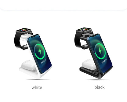 Three In One Wireless Charger Stand Fast Charging Dock - Smarsty