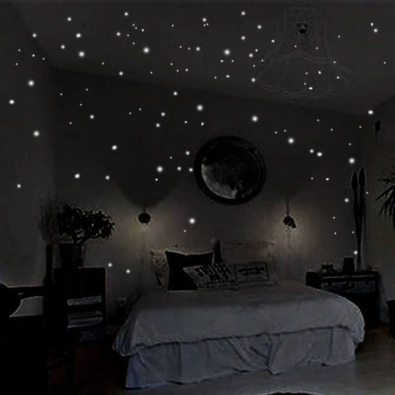 Luminous Glow In The Dark Star Wall Stickers - Smarsty