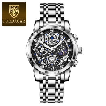 Luxury Waterproof Men's Chronograph Watch with Luminous Date - Smarsty