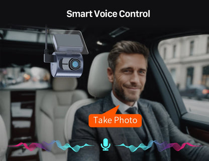 2K Tiny Car DashCam With WiFi App And Voice Control - Smarsty