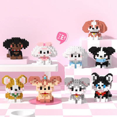 Animal Small Particle Dog Cat  Mini Building Blocks DIY Assembly Brick Sets Educational Toys for Kid 10 To 12 Year Birthday Gift - Smarsty