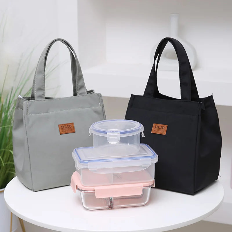 Large Insulated Lunch Bag With Aluminum Foil Top Handle - Smarsty
