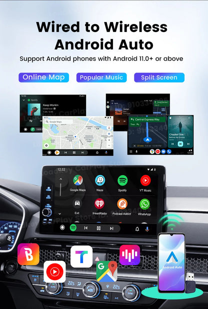 Wireless CarPlay Android Auto 2in1 Car Adapter Pro Box - Smarsty