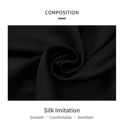 Plus Size Autumn and Winter Silk Pajamas Women Tops and Pants Solid Casual Soft Nightwear Buttons Cardigan Sleepwear Homewear - Smarsty