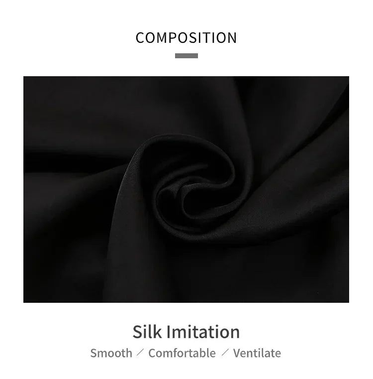 Plus Size Autumn and Winter Silk Pajamas Women Tops and Pants Solid Casual Soft Nightwear Buttons Cardigan Sleepwear Homewear - Smarsty