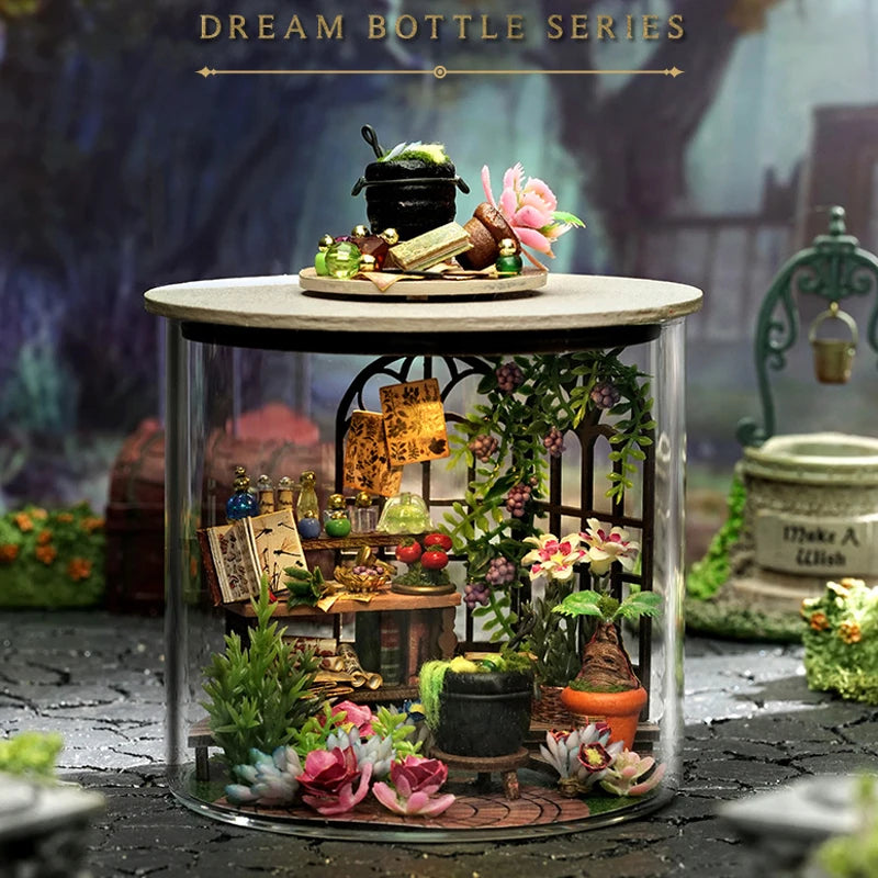 Mini DIY Kit For Doll House Making And Assembling Room Models Toys Home And Bedroom Decorations With Furniture Wooden Crafts by Smarsty