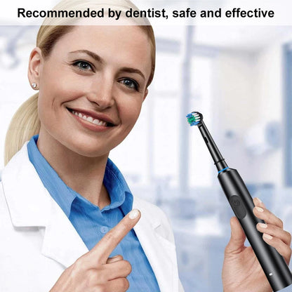 Rotary Electric Toothbrush with Soft Brush Heads - Smarsty