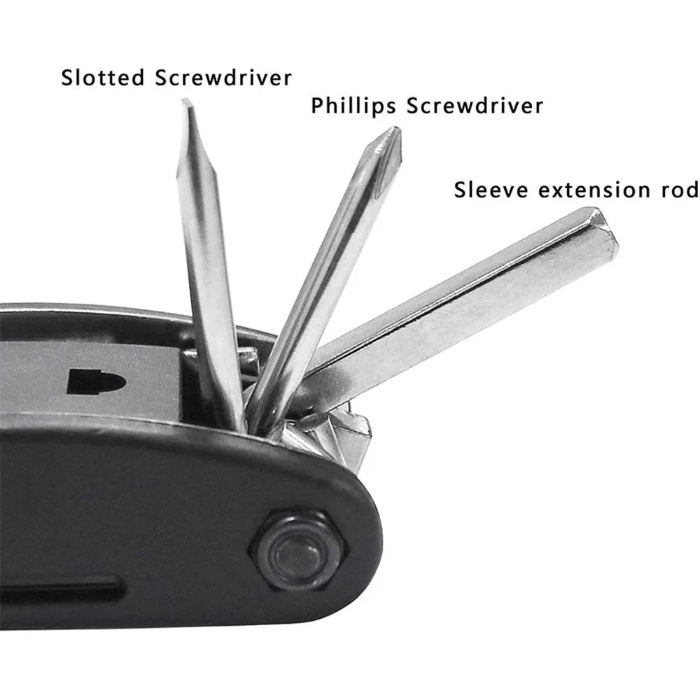 16 in 1 Portable Bicycle Repair Tools Kit Hex Wrench Nut Tire Screwdriver Motorcycle Bicycle Repair Tools - Smarsty