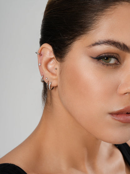 Small Gold Hoop Earrings Set 18K Plated Hypoallergenic - Smarsty
